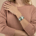 Girafe Bracelet, Rose gold finish, Sun / Navy Blue image number 4